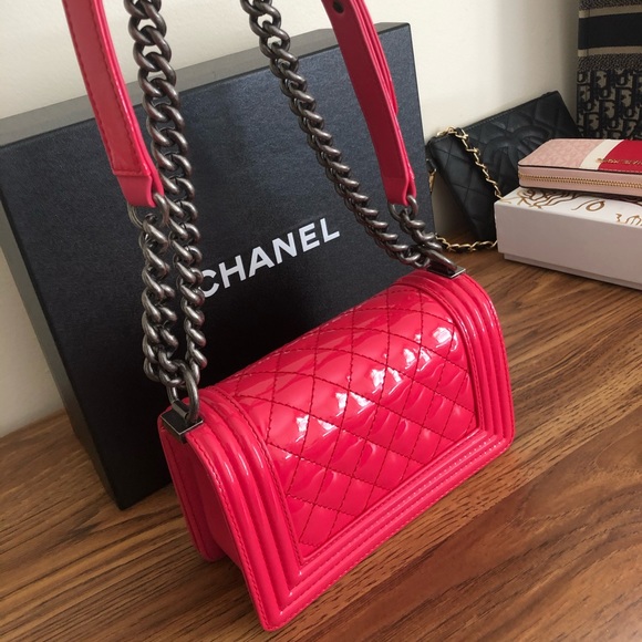 Sold out 🛑Chanel Pink Boy Bag - Picture 5 of 9